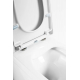 Унитаз подвесной BELBAGNO Senso-R BB017CHR безободковый, крышка BB865SC с микролифтом