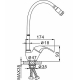 Смеситель для кухни с гибким изливом FRAP F4303-1