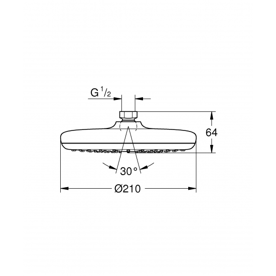 Верхний душ GROHE Tempesta 26410000