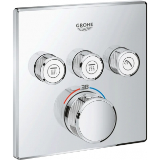 Термостатический смеситель встраиваемый GROHE Grohtherm SmartControl 29126000, С ВНУТРЕННЕЙ ЧАСТЬЮ
