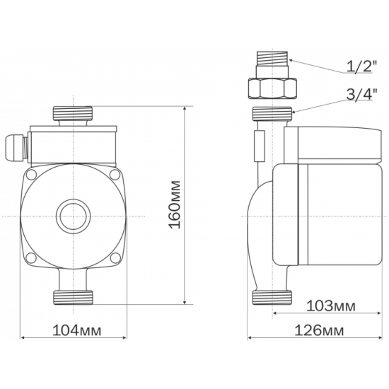 Насос повышения давления AQUARIO AC 159-160A