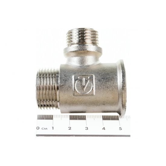 Тройник резьбовой VALTEC 3/4" х 1/2" х 3/4" вн.-нар.-нар. 20-15-20 мм VTr.133.RN.050405