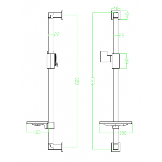 Душевая штанга LEMARK LM8069C хром