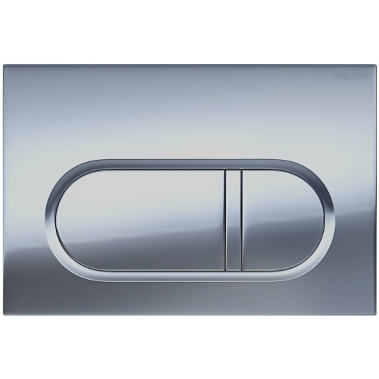 Кнопка для инсталляции AQUATEK KDI-0000044 (016C) хром матовый, клавиши прямоугольные