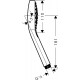 Лейка для душа HANSGROHE Croma E 26814340 шлифованный чёрный хром