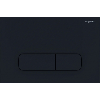 Кнопка для инсталляции AQUATEK KDI-0000017 (002D) черный матовый, клавиши прямоугольные