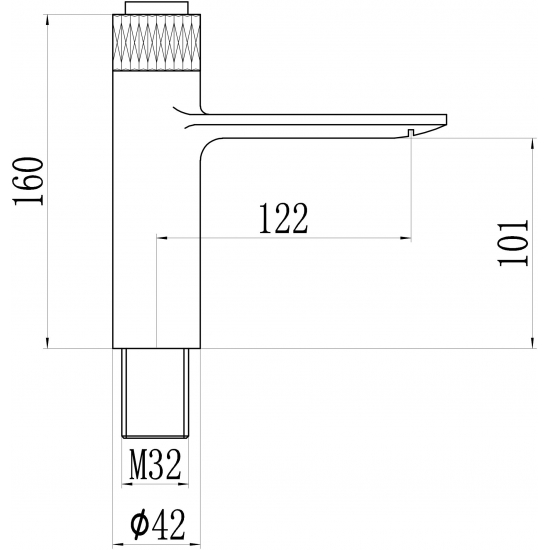 Смеситель для раковины SAVOL S-601810H чёрный Смеситель для раковины SAVOL S-601810H чёрный