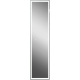 Шкаф-пенал с зеркалом STWORKI Кронборг МВК077 40, с подсветкой, черный