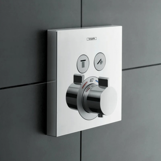 Термостатический смеситель встраиваемый HANSGROHE ShowerSelect 15763000 для душа, хром