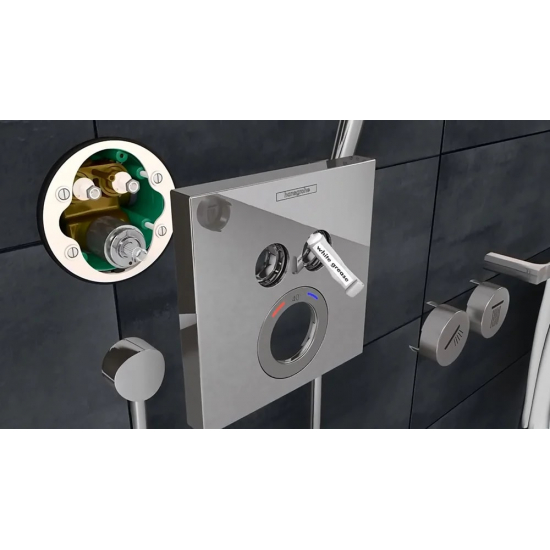 Термостатический смеситель встраиваемый HANSGROHE ShowerSelect 15763000 для душа, хром