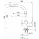 Смеситель для кухни с подключением к фильтру с питьевой водой GRANULA 3167 пирит