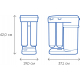 Система обратного осмоса АКВАФОР DWM-101S Морион с мембранным фильтром, с краном