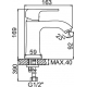 Смеситель для раковины LEDEME H44 L1044 хром