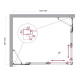 Душевой уголок BelBagno LUCE-AH-22-125/100-C-Cr стекло прозрачное, профиль хром