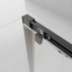 Душевой уголок VECONI Evo 100SP GR 180x80 стекло прозрачное, профиль графит