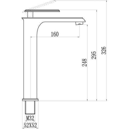 Смеситель для раковины SAVOL S-600101TG