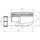 Сифон для душевого поддона АНИ-ПЛАСТ 1 1/2"*90, h 53мм, Е350VAL вальцовка (для поддонов BAS)