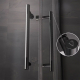 Душевой уголок VECONI Premium Trento PTC-20GR 100x80, стекло прозрачное, профиль графит