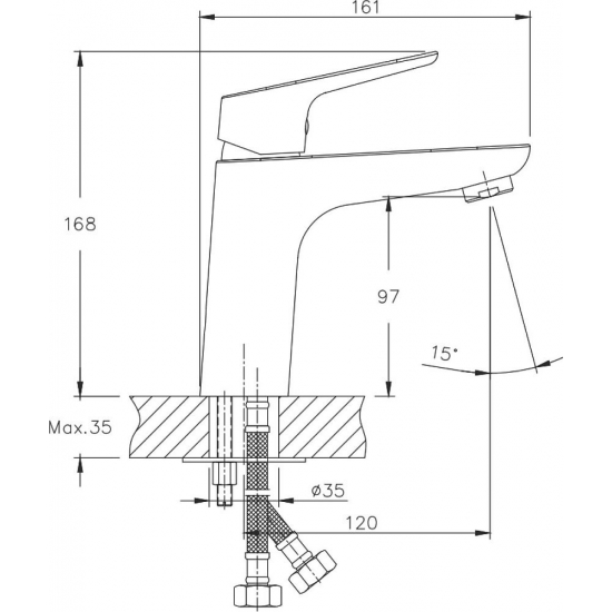 Смеситель для раковины TOKITO Semboku TOK-SEM-1011