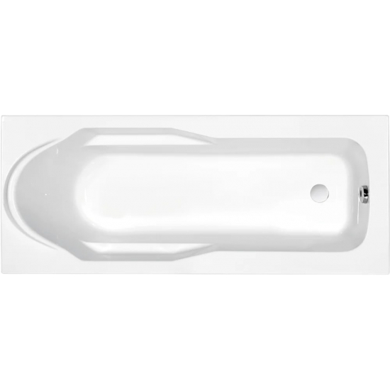Акриловая ванна CERSANIT Santana 160x70 см, с каркасом, ультрабелая