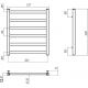Полотенцесушитель водяной TERMINUS Ното П6 500х600