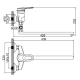 Смеситель для ванны LEDEME H56 L2156 хром