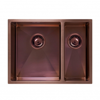 Мойка для кухни врезная SEAMAN Eco Marino SME-575DR двухчашевая Amethyst медь