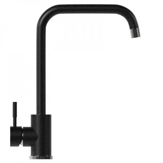 Смеситель для кухни MIXLINE ML-GS12 (308) из нержавеющей стали, чёрный