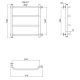 Полотенцесушитель водяной ZOX ЛЦ 60x50x50 4 перекладины Трапеция, с боковым подключением ПОЛИМЕР