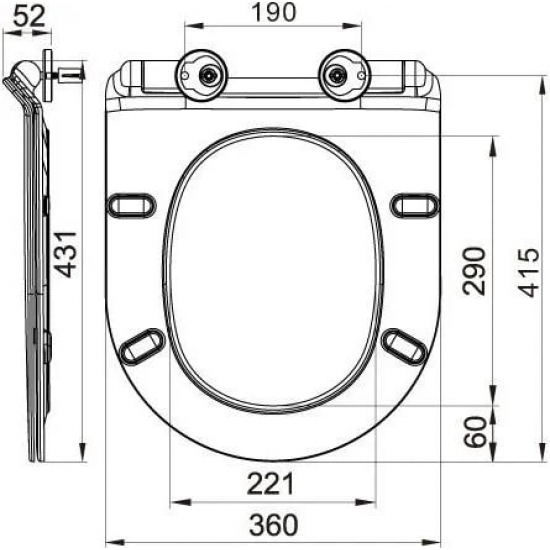 Унитаз подвесной BELBAGNO Amanda BB051CH-TOR-FC безободковый, крышка BB2111SC с микролифтом