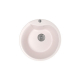 Мойка для кухни керамогранит MIXLINE GM12 круглая светло-розовая 311 480мм глуб чаши 210