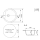 Мойка для кухни MIXLINE ML-GM12 D=480 мм, терракот