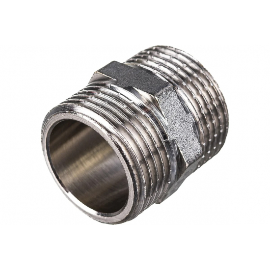 Ниппель резьбовой VALTEC 3/4" x 3/4" латунный 20 мм VTr.582.N.0005