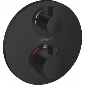 Термостатический смеситель встраиваемый HANSGROHE Ecostat S 15758670, С ВНУТРЕННЕЙ ЧАСТЬЮ чёрный