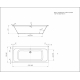 Акриловая ванна АКВАТЕК Мия MIY180-0000012 Eco-Friendly 180x80 см с центральным сливом, без опоры
