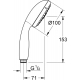 Лейка для душа GROHE Tempesta New 28261002 хром