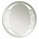 Зеркало круглое MIXLINE Санторини D650 пескоструйный рисунок