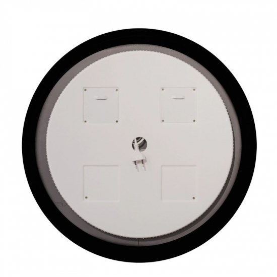 Зеркало круглое MIXLINE Монако D600 с LED подсветкой, чёрный