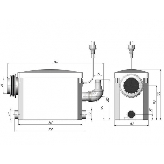 Канализационный насос UNIPUMP SANIVORT 405М