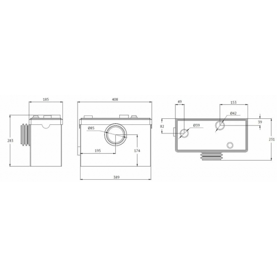 Канализационный насос UNIPUMP SANIVORT 605М