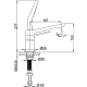 Смеситель на борт ванны FRAP H61 F1161 на 3 отверстия 