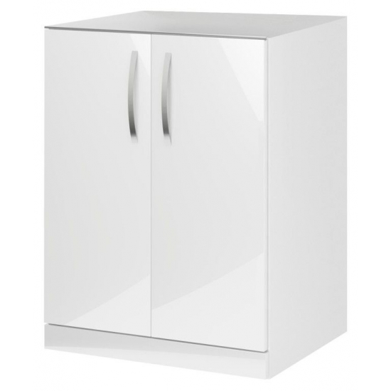 Шкаф напольный для стиральной машины DE AQUA Трио Люкс 70 белый