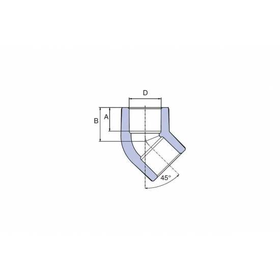 Уголок полипропиленовый EKOPLASTIK 50x45° серый