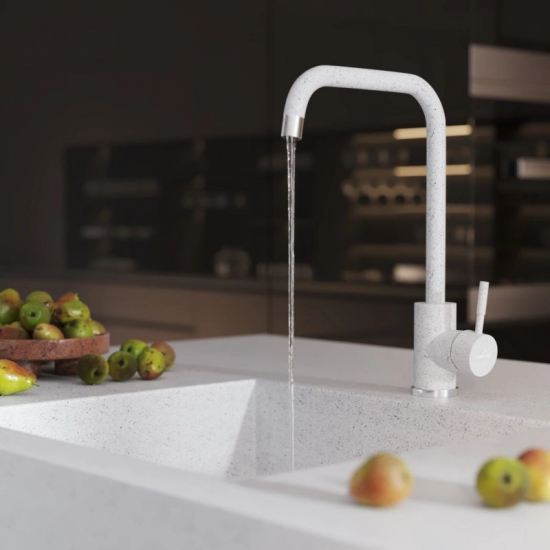 Смеситель для кухни из нержавеющей стали MIXLINE ML-GS12 (310), серый