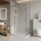 Душевой уголок BelBagno LUCE-AH-1-110/80-C-Cr стекло прозрачное, профиль хром