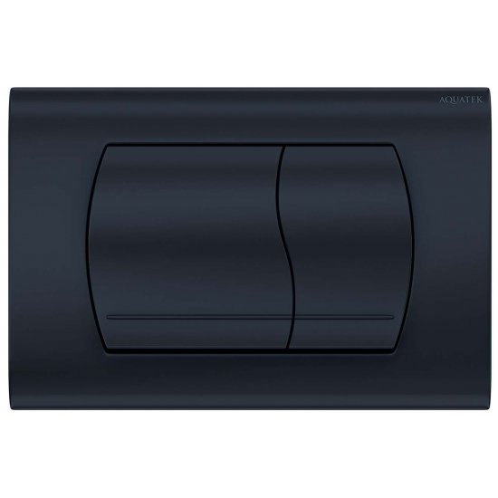 Кнопка для инсталляции AQUATEK KDI-0000049 (021D) чёрный матовый, клавиши прямоугольные