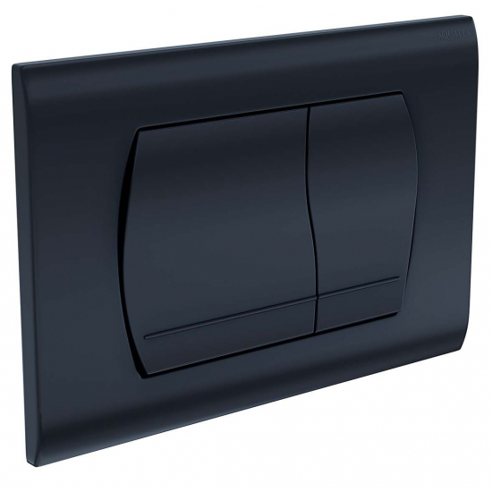 Кнопка для инсталляции AQUATEK KDI-0000049 (021D) чёрный матовый, клавиши прямоугольные