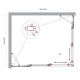Душевой уголок BelBagno LUCE-AH-22-145/120-C-Cr стекло прозрачное, профиль хром