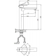 Смеситель для раковины RUSH Bruny BR4335-11 хром