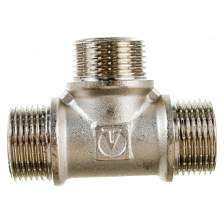 Тройник резьбовой VALTEC 3/4" x 3/4" x 3/4" нар.-нар.-нар. 20 мм VTr.131.N.0005